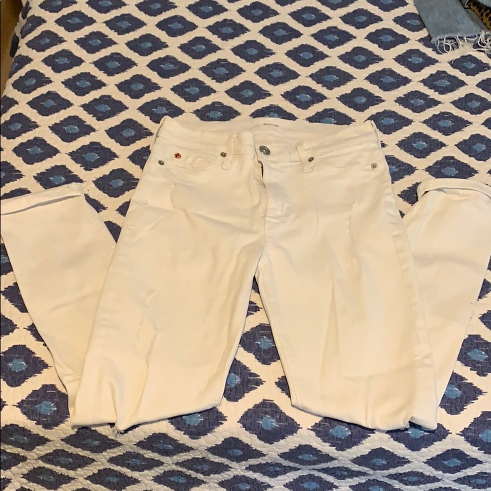 Hudson white denim!